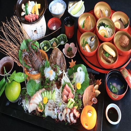 【直前割】２食付限定！最大10，800円割引き！【贅沢会席】長崎和牛と伊勢海老姿造刺身盛りプラン♪
