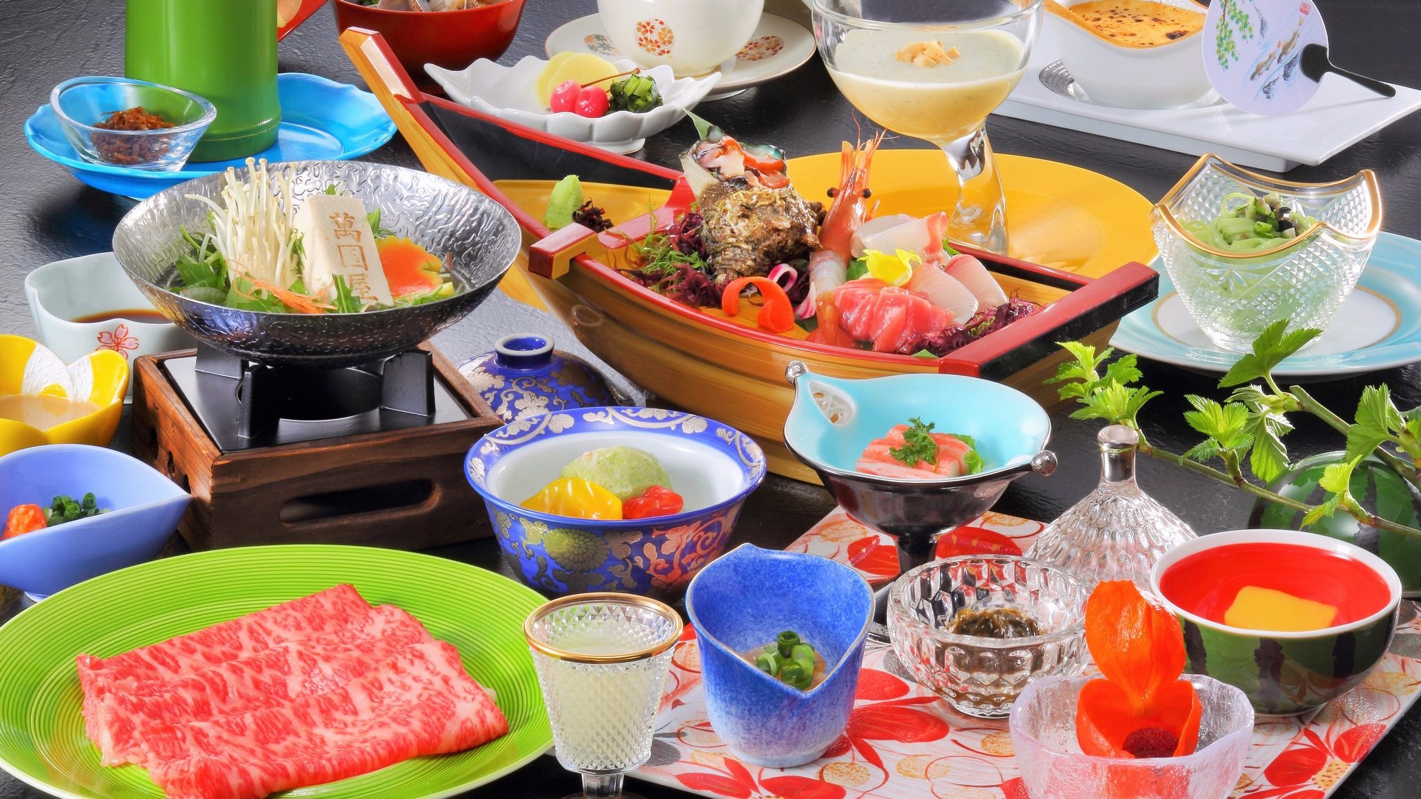 【楽天月末セール】＜スタンダードプラン＞夕食は山形牛しゃぶしゃぶ付和会席■萬国屋基本プラン■