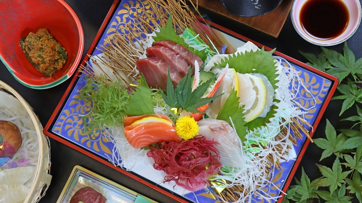 ◆夕食個室食◆《汐彩和膳》海の幸たっぷり♪「あわび陶板焼」×「海鮮しゃぶしゃぶ」２食付