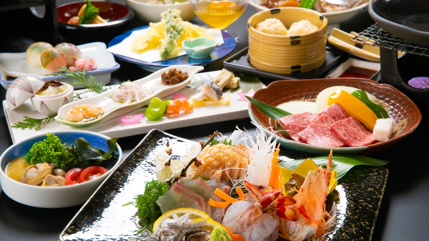 【佐賀美食会席】佐賀の『海の幸・山の幸』を贅沢に味わえる当館最高峰のおもてなし