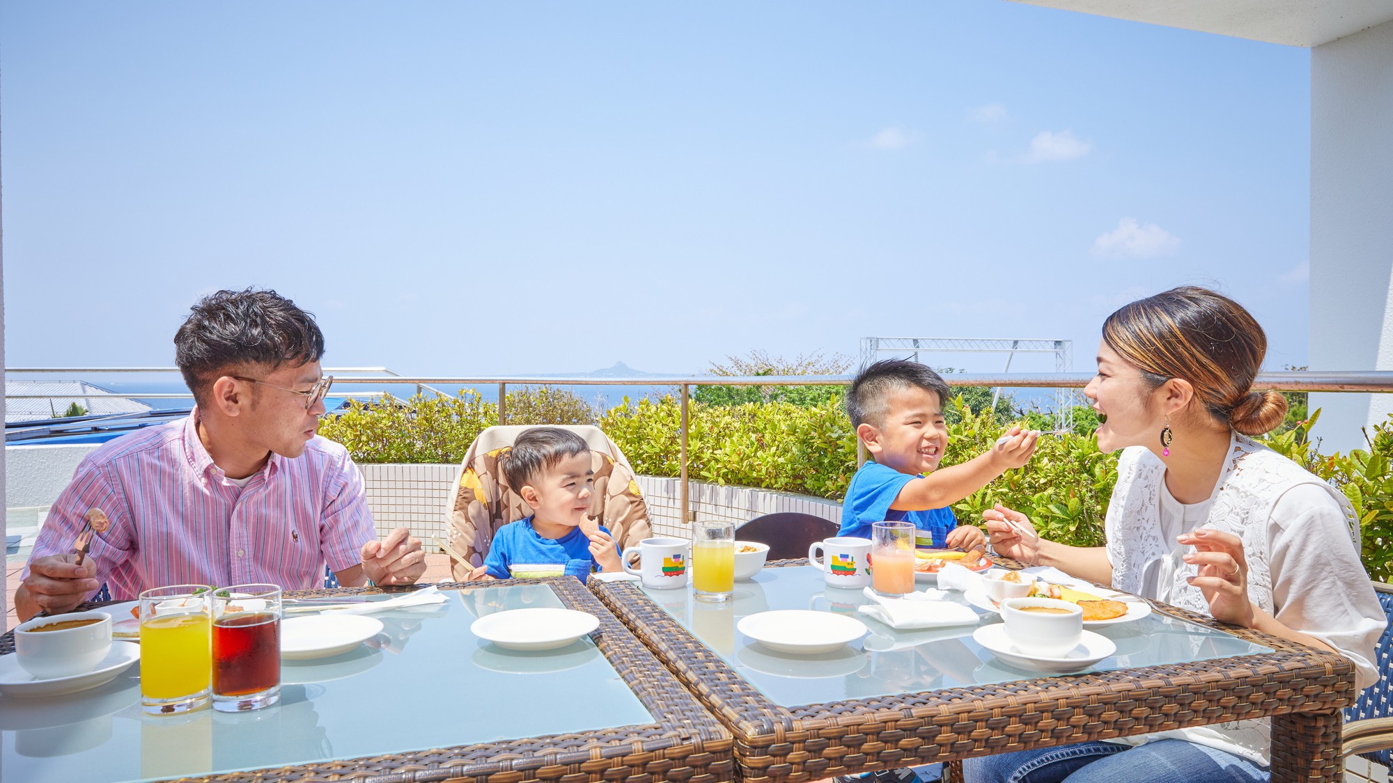 【family】家族でリゾート朝食！