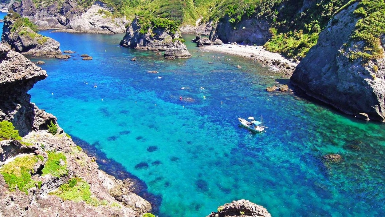 【夏休み限定｜1泊夕食】秘境ヒリゾ浜へ早朝出発OK！金目鯛の煮つけがメインの河内屋会席