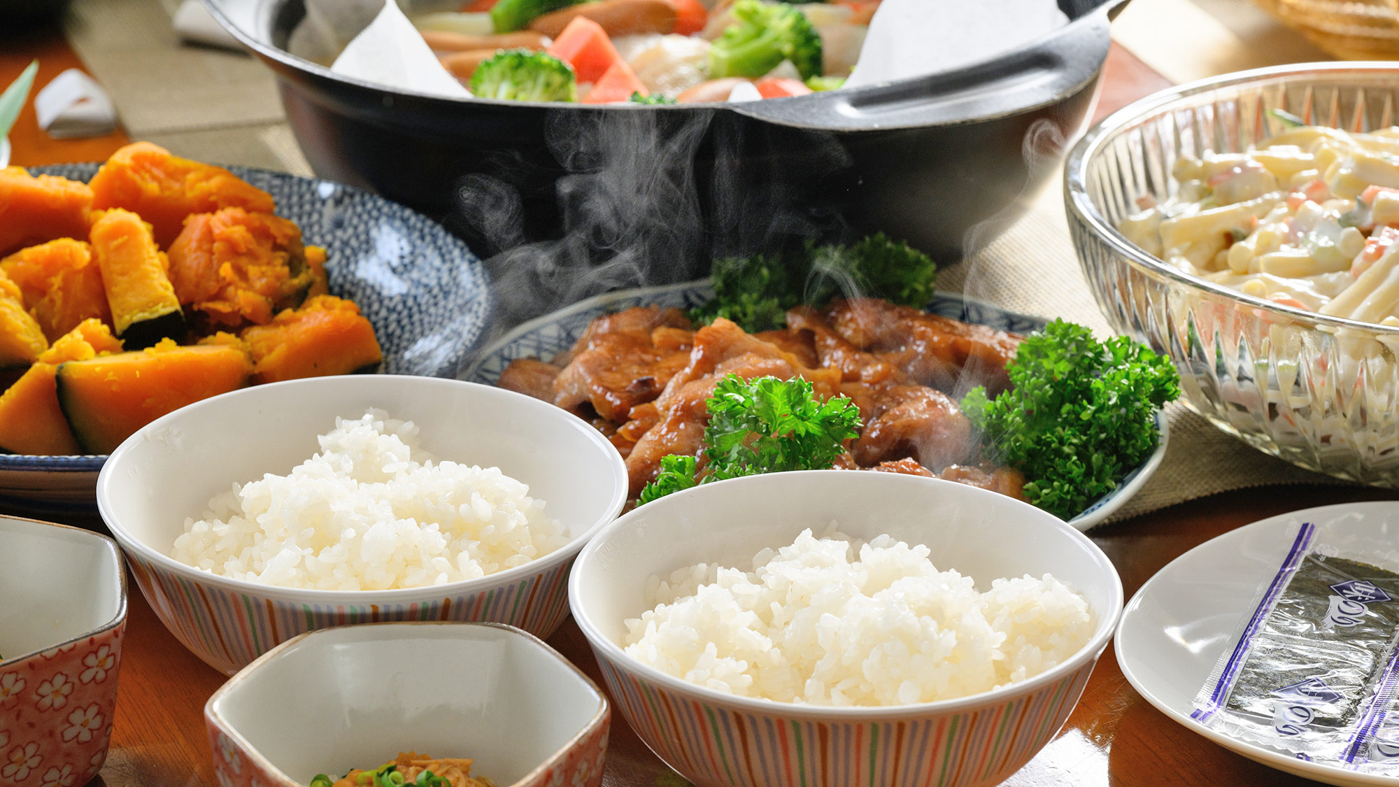 【ご朝食】お米は宮城県大崎市産の「ひとめぼれ」をご用意