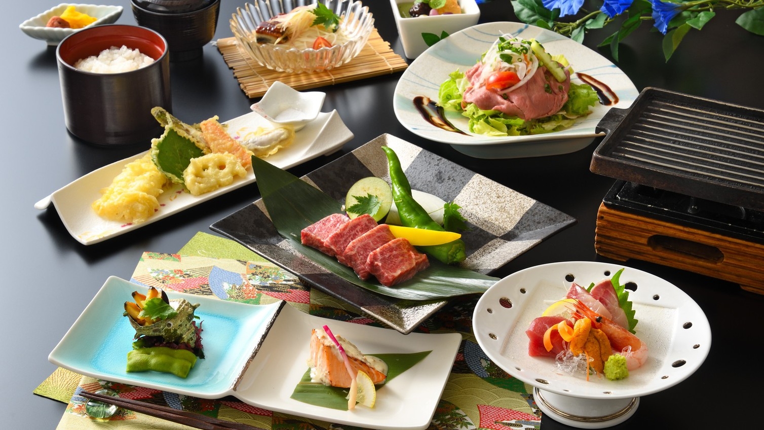 「奏（かなで）会席」　旬の食材を料理人がアレンジした料理を堪能　2025