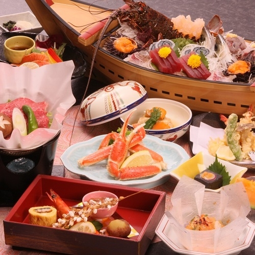 【当館人気ＮＯ.２】豪華！伊勢エビ付き舟盛りグレードアッププラン☆【土曜日もこの価格でお得】